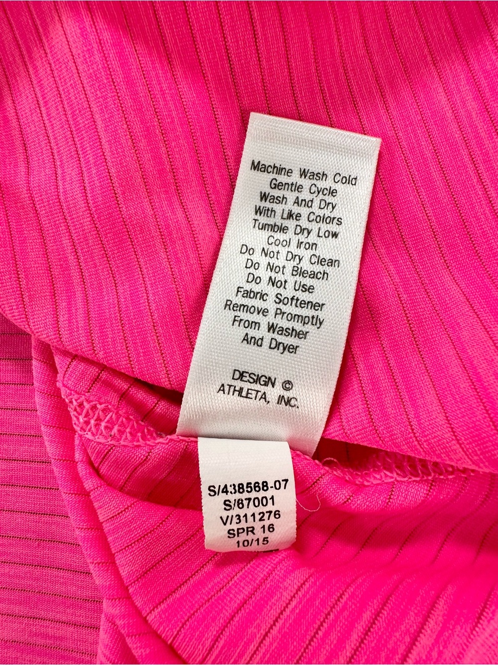 Athleta Shadow Stripe Chi Tank, Shocking Pink, XL - Picture 12 of 12
